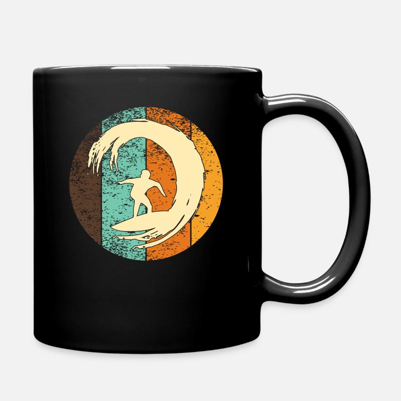 Surfing surfing - Full Colour Mug - black