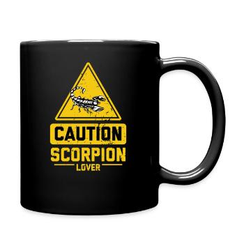 CAUTION Scorpion Lover - Full Colour Mug - black - Right