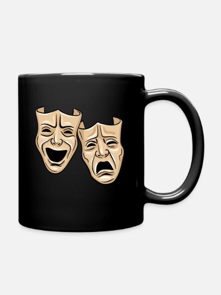 Masques de théâtre - Mug uni - noir