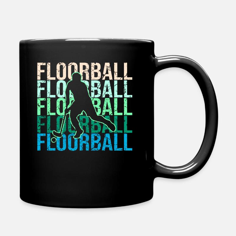 Floorball - Tasse einfarbig - Schwarz