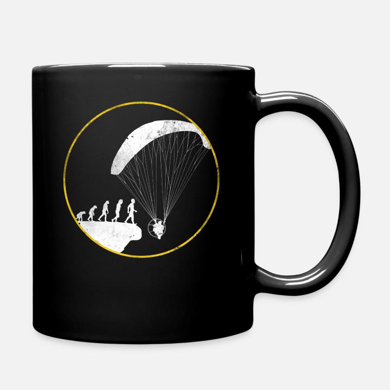 Evolution Motorschirm Geschenk Shirt - Tasse einfarbig - Schwarz
