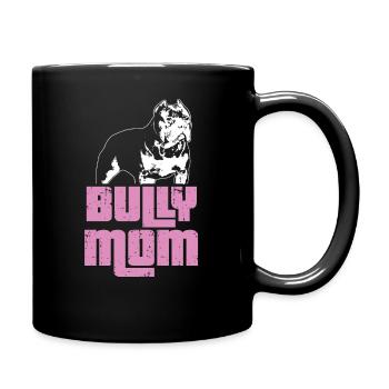 Bully Mom | Mum American Bully gift idea - Full Colour Mug - black - Right