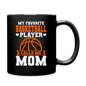 Idée de cadeau de basket-ball maman - Mug uni - noir - Droite
