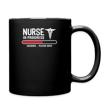 Krankenschwester Krankenpfleger - Tasse einfarbig - Schwarz - Rechts
