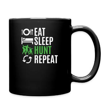 Zombie - Tasse einfarbig - Schwarz - Rechts