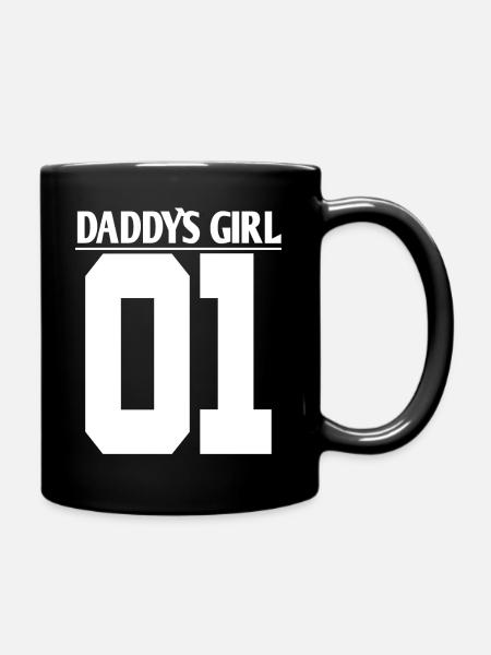 Daddy 01 & Daddys Girl 01 Shirt - Tasse einfarbig - Schwarz