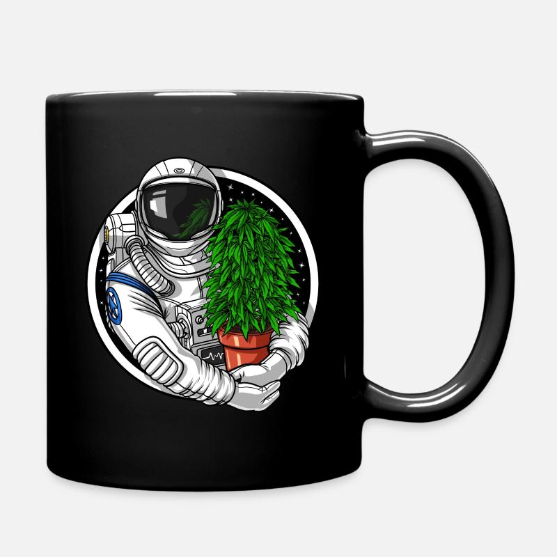 Astronaut Weed Grower - Tasse einfarbig - Schwarz