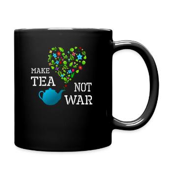 Théière faire du thé pas la guerre - Mug uni - noir - Droite