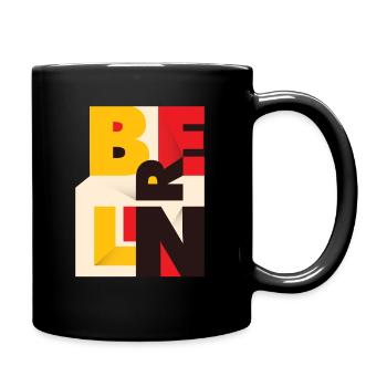 Berlin - Tasse einfarbig - Schwarz - Rechts