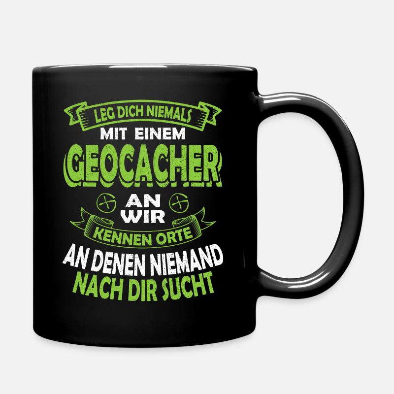 Geocacher Shirt Geocache Geocaching Geschenk - Tasse einfarbig - Schwarz