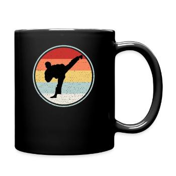 Taekwondo Shirt For Father - Mug uni - noir - Droite