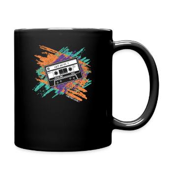 Casette Tape Old School Vintage Retro cool - Tasse einfarbig - Schwarz - Rechts