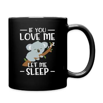 Lit de cadeau de chemise de sommeil Sleepyhead Long Sleeper - Mug uni - noir - Droite