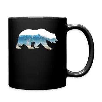 Protection de l'environnement Les montagnes des Ours restent sauvages - Mug uni - noir - Droite