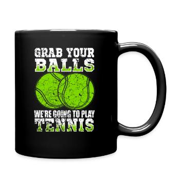 Dire drôle de tennis. - Mug uni - noir - Droite