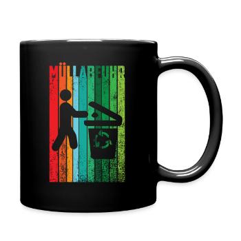 MÜLLABFUHR - Tasse einfarbig - Schwarz - Rechts