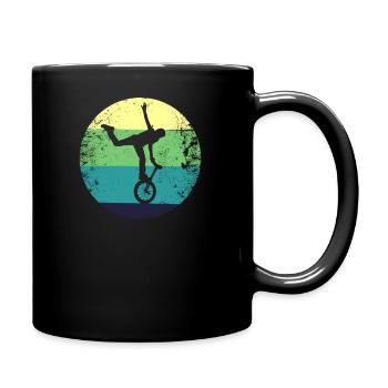 Monocycle Monocycliste Monocycliste Artiste Vintage - Mug uni - noir - Droite