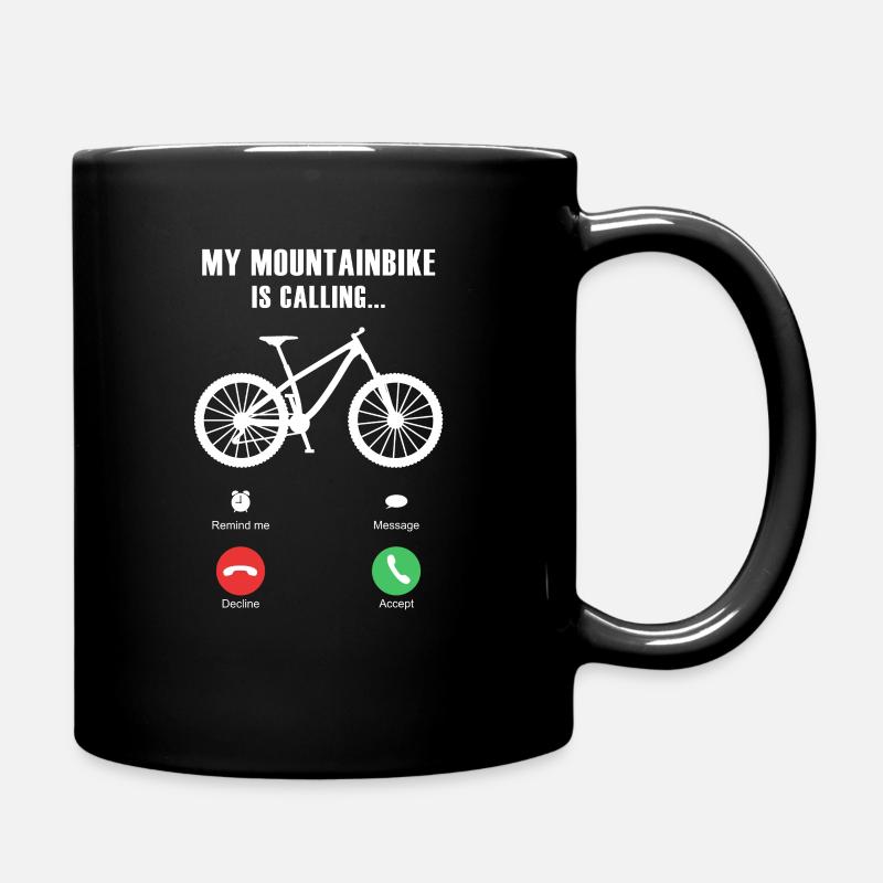 Mountain bike lover - Full Colour Mug - black