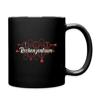 Rechenzentrum - Tasse einfarbig - Schwarz - Rechts