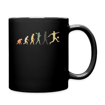 Soccer Evolution Retro | Soccer player gift - Full Colour Mug - black - Right