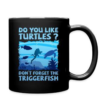 PLONGÉE - TORTUE - POISSON SOUS PRESSION - Mug uni - noir - Droite