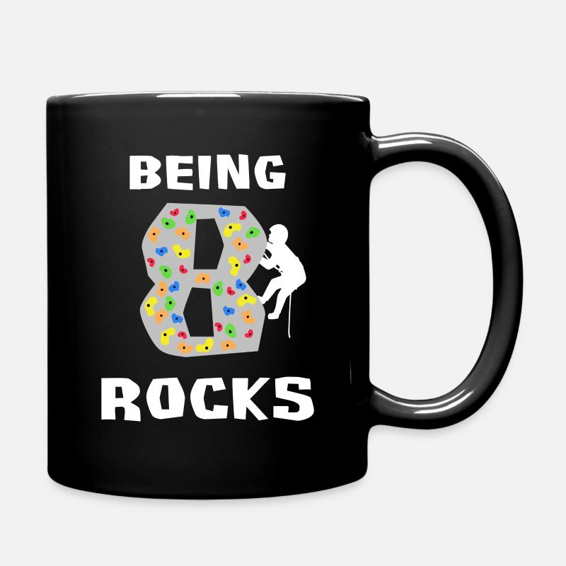 Als 8 Rocks Klettern Bouldern 8 .. - Tasse einfarbig - Schwarz