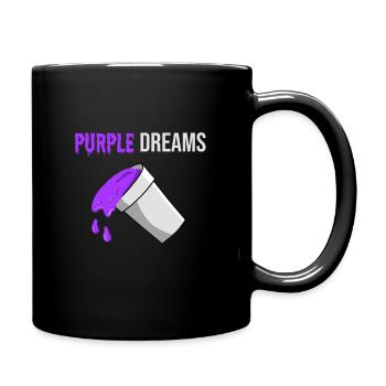 Codeine Rap Lean Hustensaft Purple Drank - Full Colour Mug - black - Right