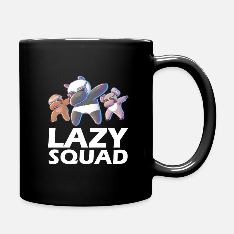 Lazy Squad - Dabbing Panda Sloth Koala Bear - Mug uni - noir