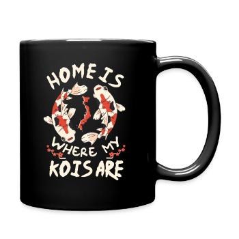 Carpe kois koi - Mug uni - noir - Droite