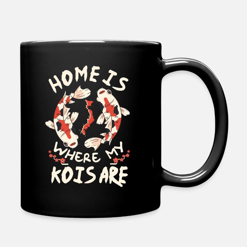 Carpe kois koi - Mug uni - noir