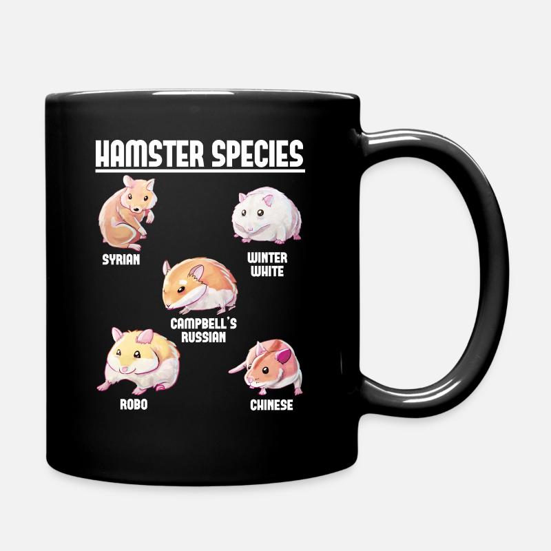 Hamster Species - Full Colour Mug - black