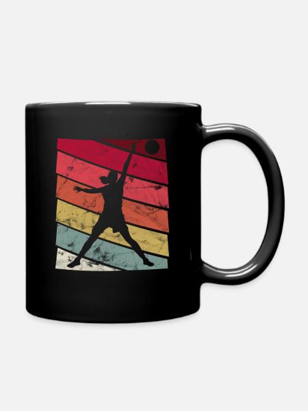 Basketball féminin rétro - Mug uni - noir