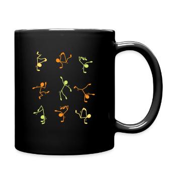 Breakdance - Tasse einfarbig - Schwarz - Rechts