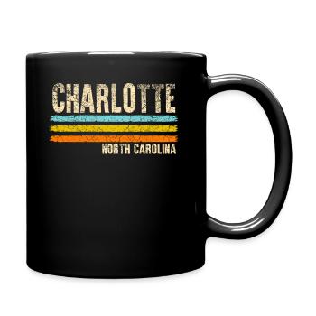 Charlotte North Carolina - Full Colour Mug - black - Right