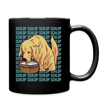 Schlop Schlop Meme Dog Golden Retriever - Mug uni - noir - Droite