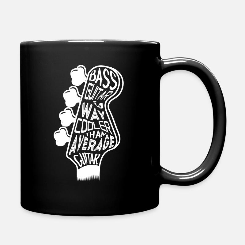 Bass guitar is cooler - Full Colour Mug - black