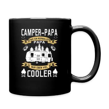 Camper Papa Cooler Camping Hobby Gift - Full Colour Mug - black - Right
