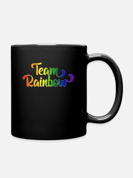 Idée cadeau équipe arc-en-ciel arc-en-ciel - Mug uni - noir