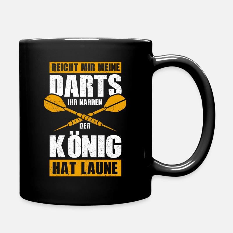 Reicht mir meine Darts ihr Narren .. Dart Darter - Tasse einfarbig - Schwarz