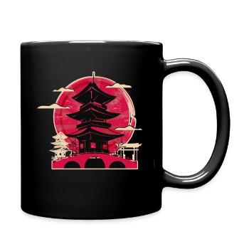 Japan - Tasse einfarbig - Schwarz - Rechts