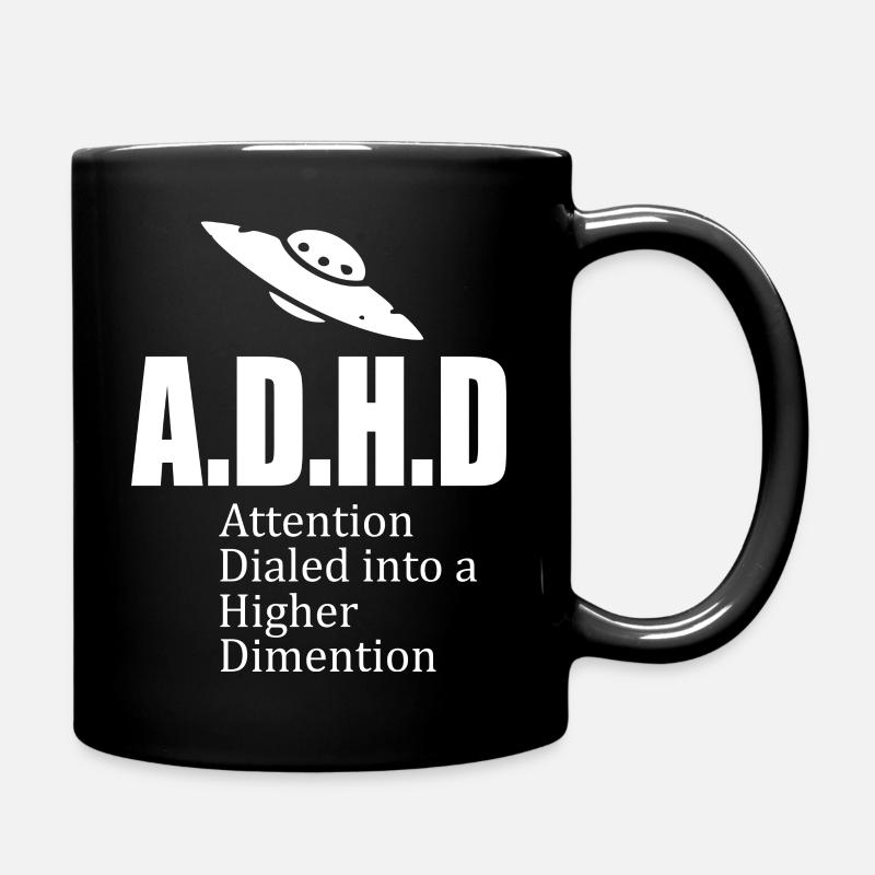 Adhd slogan - Mug uni - noir