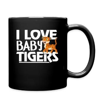 Baby Tiger - Full Colour Mug - black - Right