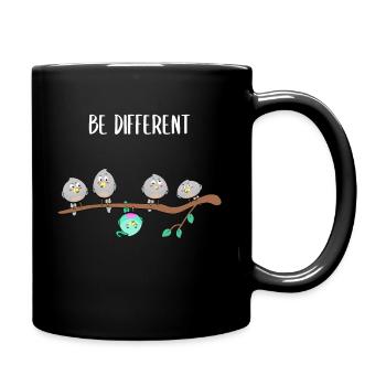 Oiseau - Be Different Drôle de phrase Conformité - Mug uni - noir - Droite