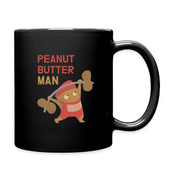 Peanut Butter Man - Full Colour Mug - black - Right