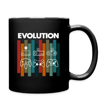 Rétro évolution gamer nerd drôle disant - Mug uni - noir - Droite