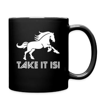 Cheval islandais - Mug uni - noir - Droite