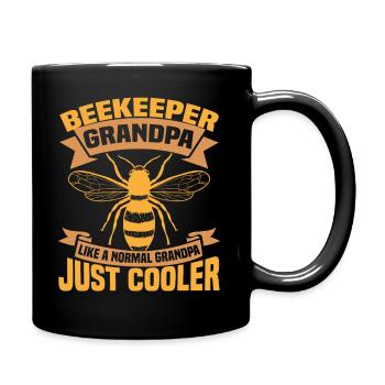 Beekeeper grandpa - Full Colour Mug - black - Right