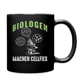 Biologen Machen Cellfies - Tasse einfarbig - Schwarz - Rechts