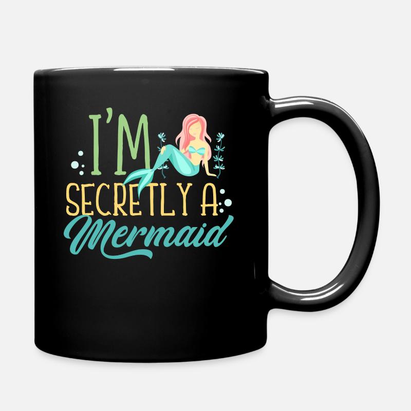 Mermaid - Full Colour Mug - black