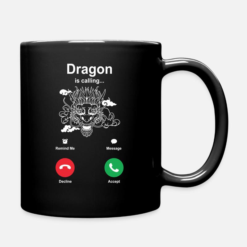 Drache - Tasse einfarbig - Schwarz
